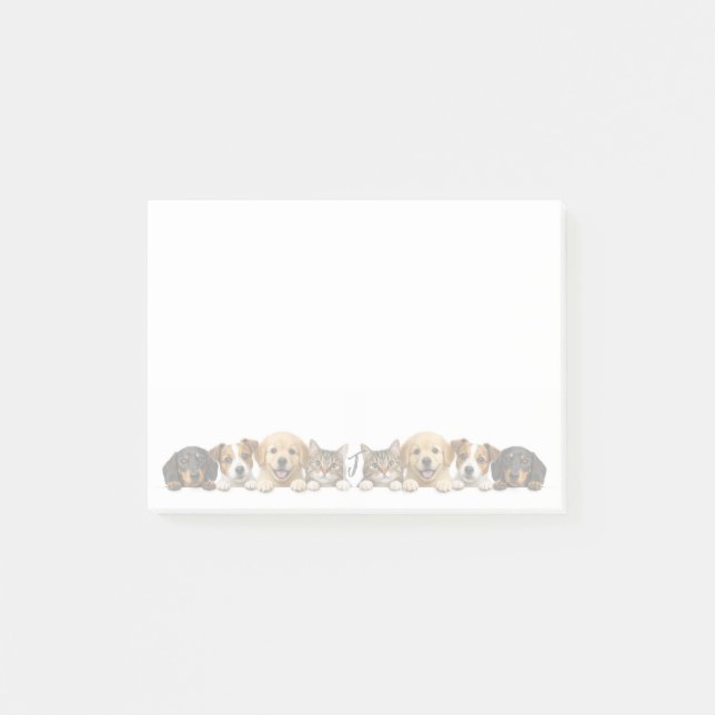 Post-it® Línea de perros lindos  Notas (Anverso)
