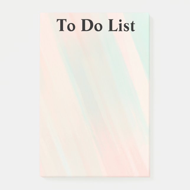 Post-it® Lista de notas pegajosas a hacer (Anverso)