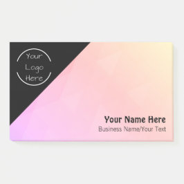Post-it® Logotipo Personalizado - Notas de Texto