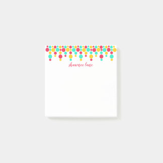 Post-it® Los lunares de la firma personalizaron notas de