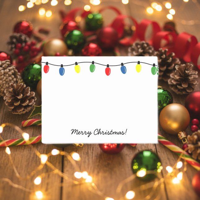 Post-it® Luces de árbol de Navidad personalizadas notas Pos (Christmas sticky notes)