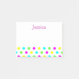 Post-it® Lunares divertidos en las notas de post-it