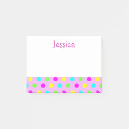 Post-it® Lunares divertidos en notas de post-it conocidas