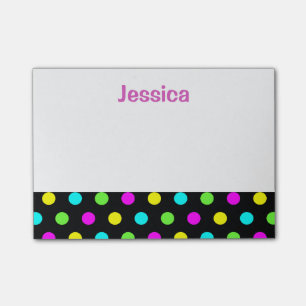 Post-it® Lunares divertidos en notas de post-it conocidas