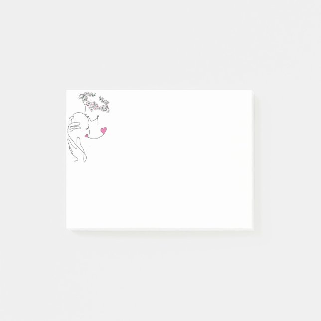 Post-it® Madre e hijo 4 x 3" Publicar notas (Anverso)