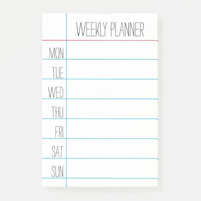 Post-it® Maestro - Notas 4" x 6" (Anverso)