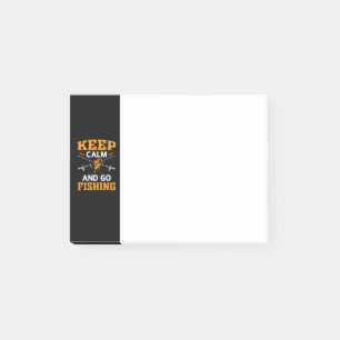 Post-it® Mantener La Calma Y Ir A Pescar Notas Post-it