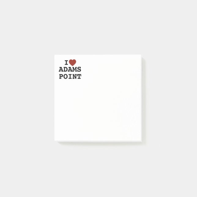 Post-it® Me encantan las notas adhesivas de Adams Point (Anverso)