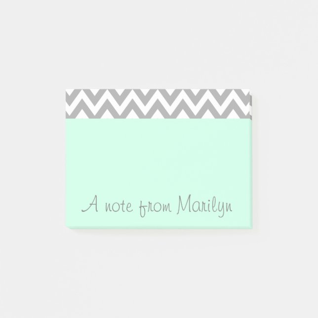 Post-it® Mint Green Post personalizado Notas de regalo de O (Anverso)