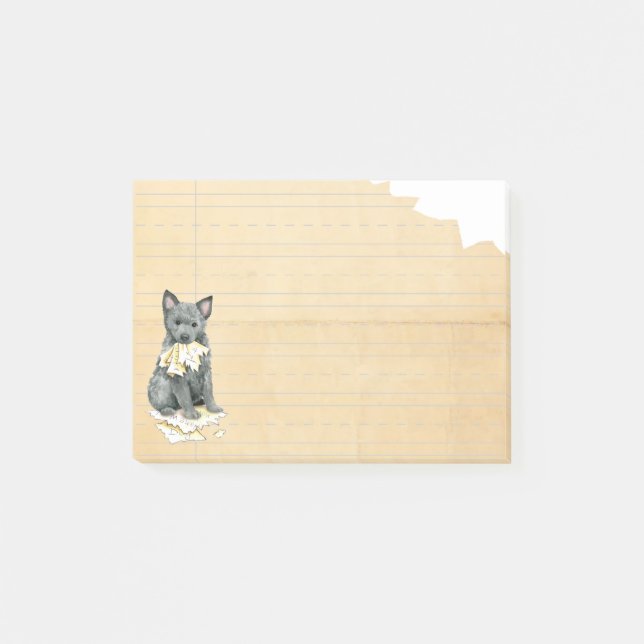 Post-it® Mis notas de Mudi Ate My Homework Post-it (Anverso)