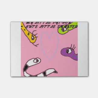 Post-it® Mis pequeñas notas de post-it del pitón