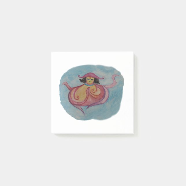 Post-it® Miss Octopodia meditación, notas de arte (Anverso)