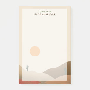 Post-it® Moda Boho Terracotta Desert Cactus Notas post-it