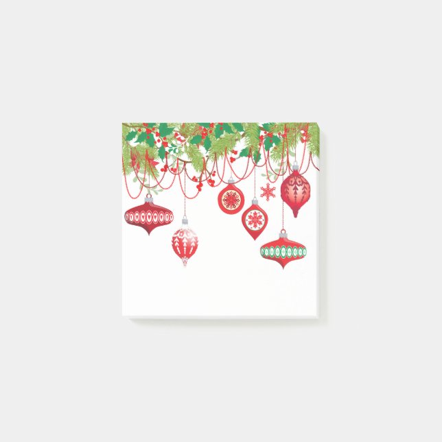 Post-it® Navidad guirnalda y notas de post-it de los (Anverso)