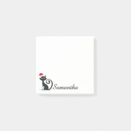 Post-it® Navidades personalizados Notas Post-it de gato neg