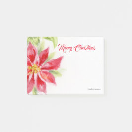Post-it® Navidades Poinsettia Watercolor Notas Post-it