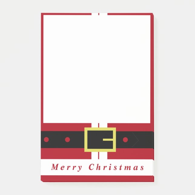 Post-it® Navidades publica notas de Santa Gift - Diversión (Anverso)