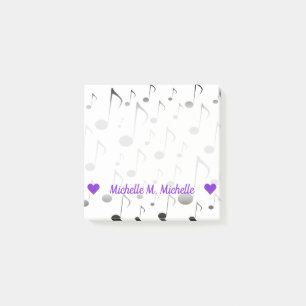 Post-it® Nombre adaptable; Modelo de muchas notas musicales