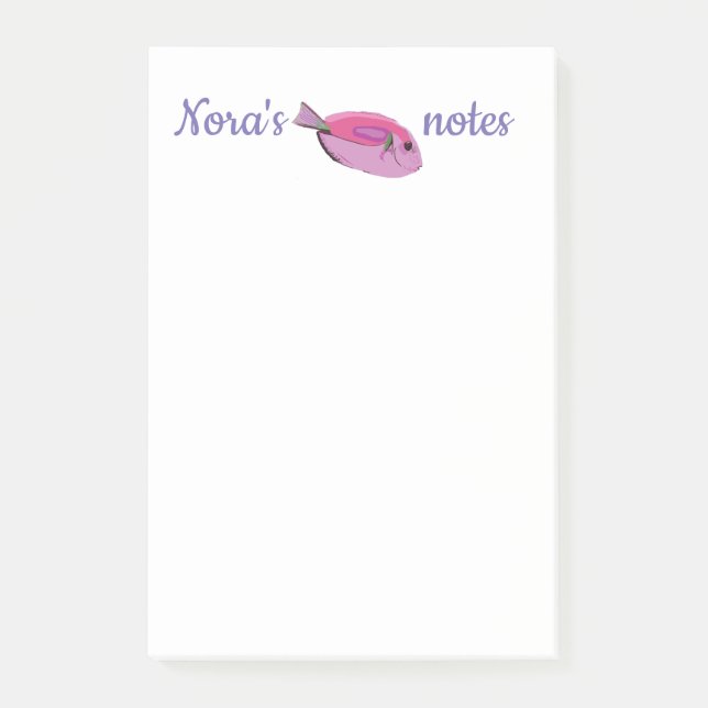 Post-it® Nombre de pez tropical Notas (Anverso)