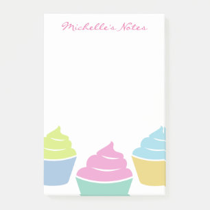 Post-it® Nombre personalizado notas pegajosas de quequitos