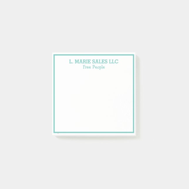 Post-it® Nombre PERSONALIZADO Notas Post-It (Anverso)