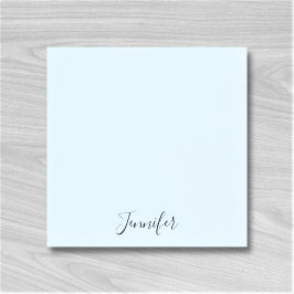 Post-it® Nombre personalizado Pastel Blue Notas personaliza