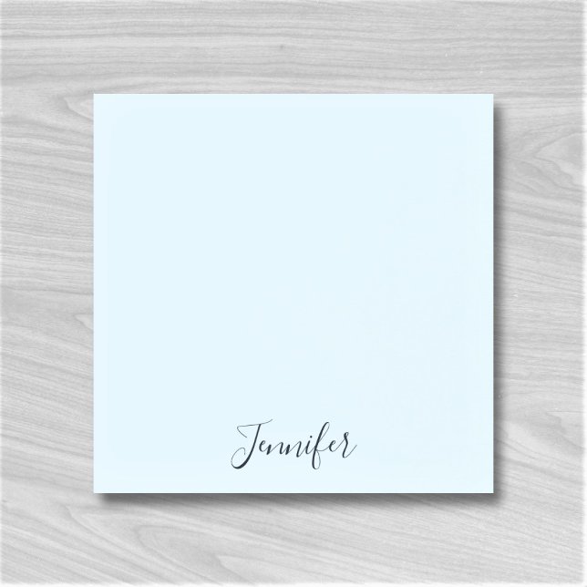 Post-it® Nombre personalizado Pastel Blue Notas personaliza (Subido por el creador)