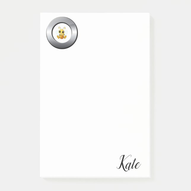 Post-it® Notas adhesivas abeja de miel abeja carpintera (Anverso)