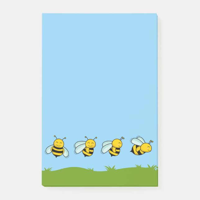 Post-it® Notas Adhesivas Abejas Felices (Anverso)