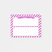 Notas Adhesivas AM/PM 'Make It Happen' – Rayas Ros
