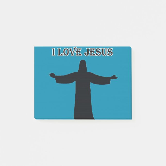 Post-it® Notas Adhesivas amo a jesus (Anverso)
