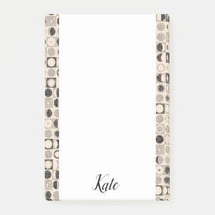 Post-it® Notas Adhesivas Beige Marrón Círculos