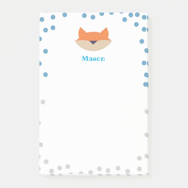 Post-it® Notas adhesivas Blue Fox Papelería (Anverso)