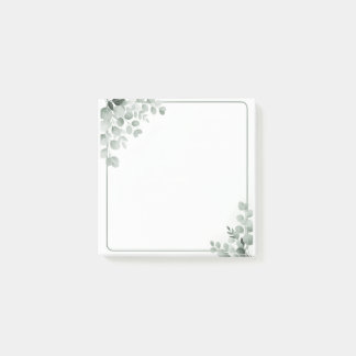Post-it® Notas Adhesivas Botánicas Imprimibles | Floral Ele