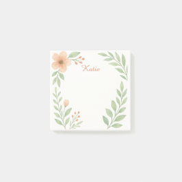 Post-it® Notas Adhesivas Botánicas Personalizadas con Acuar