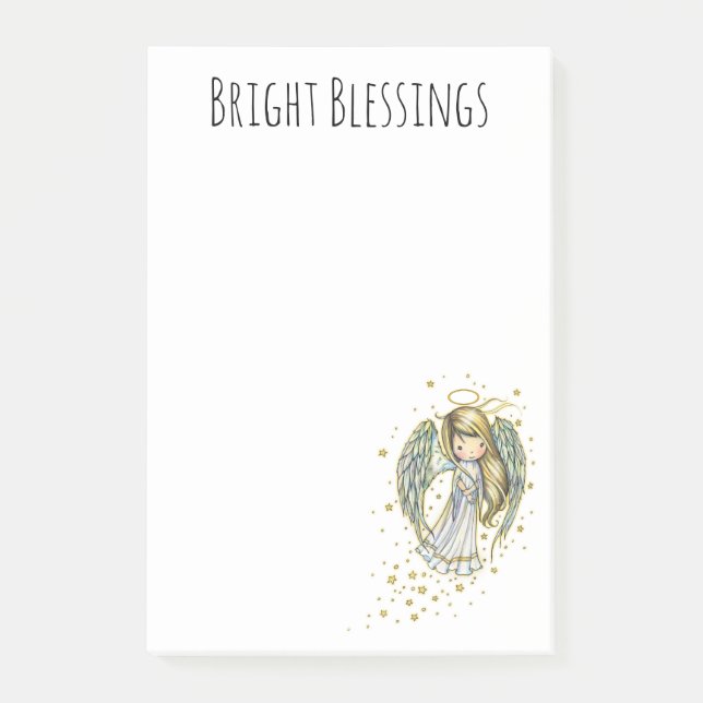 Post-it® Notas Adhesivas Brillantes Bendiciones Ángel Lindo (Anverso)