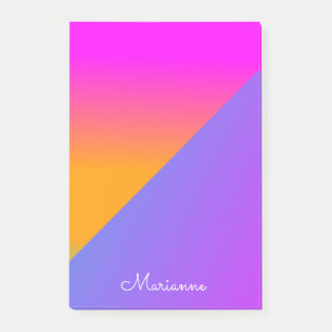 Post-it® Notas adhesivas brillantes rosa púrpura ombré