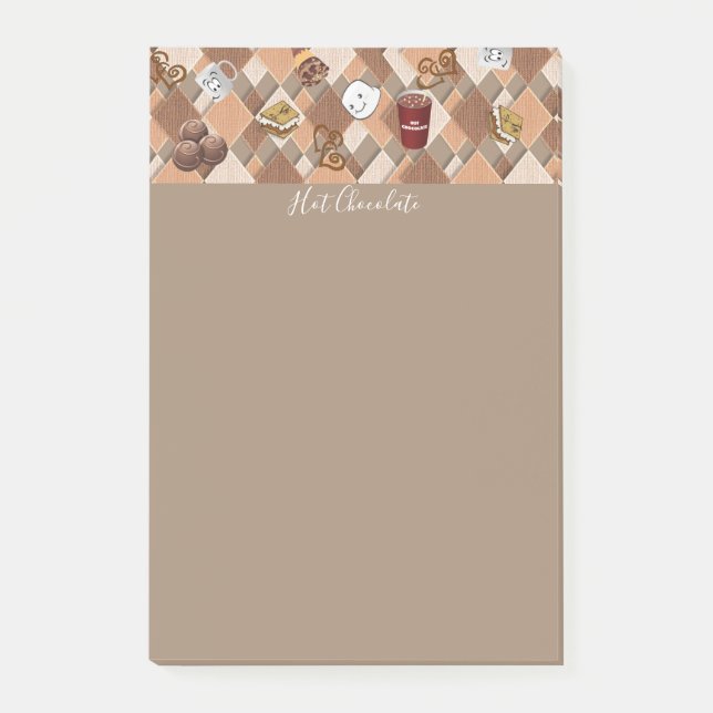 Post-it® Notas Adhesivas Chocolate Caliente Malvavisco (Anverso)