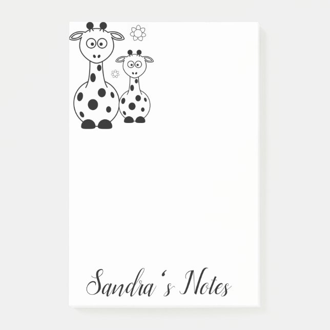 Post-it® Notas Adhesivas Coloridas Jirafa (Anverso)