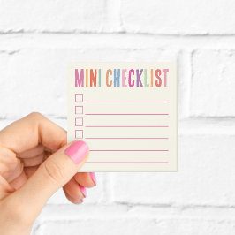 Post-it® Notas Adhesivas Coloridas Mini Lista de Verificaci
