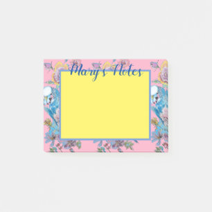 Post-it® Notas adhesivas con arte en acuarela de periquito