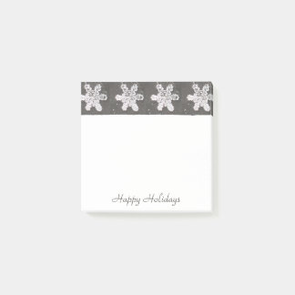 Post-it® Notas Adhesivas Copos de Nieve Felices Fiestas