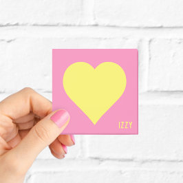 Post-it® Notas Adhesivas Corazón Rosa Personalizadas