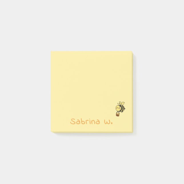 Post-it® Notas Adhesivas de Abeja Lindo (Anverso)