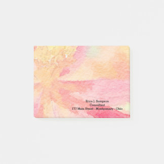 Post-it® Notas adhesivas de acuarela floral personalizables