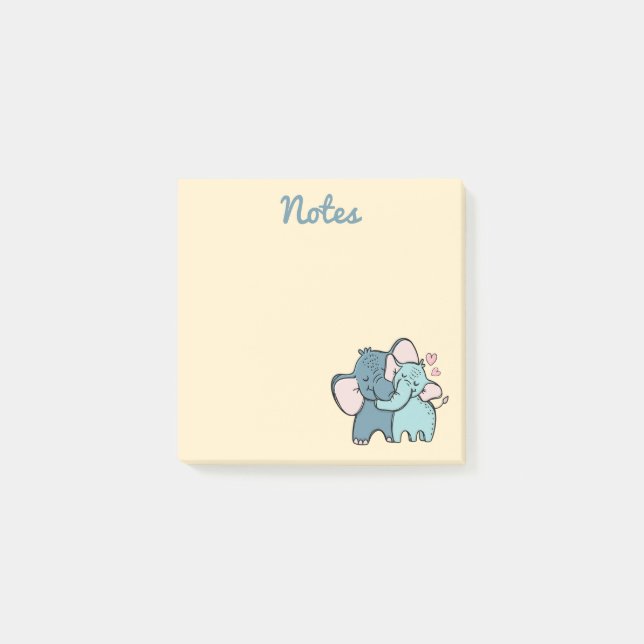 Post-it® Notas adhesivas de amor de elefante (Anverso)