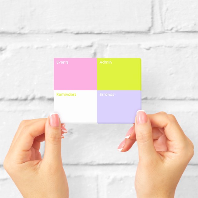 Post-it® Notas Adhesivas de Bloque de Color Pequeñas (Subido por el creador)