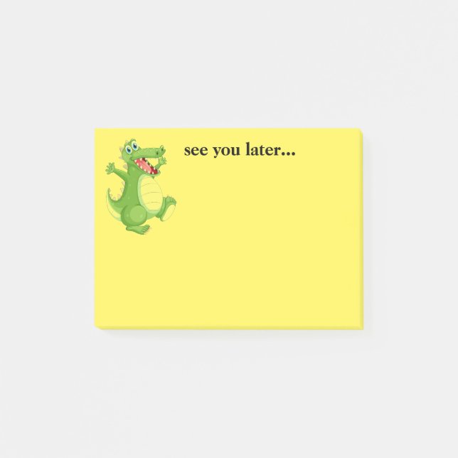 Post-it® Notas adhesivas de caimán (Anverso)