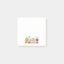 Notas adhesivas de calabaza lindas