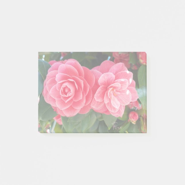 Post-it® Notas adhesivas de camelias (Anverso)